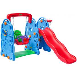 Детская горка Perfetto Sport + качели Слоник PS-030