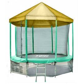 Батут OPTIFIT Like Green 10ft 3,05 м с желтой крышей