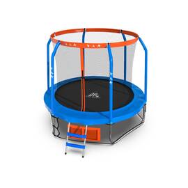 Батут DFC JUMP BASKET 8FT-JBSK-B с внутренней сеткой и лестницей (244 cм)