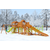 Детская деревянная зимняя горка "IgraGrad Snow Fox 5,9 м + "Панда Фани Gride"