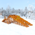 Зимняя горка "IgraGrad Snow Fox", 4 ската, Покрытие: Пропитка с антисептиком на водной основе Фортеколор