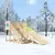 Деревянная зимняя горка "IgraGrad Snow Fox", скат 4 м, без окраски, Покрытие: Без покрытия