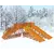 Зимняя деревянная горка "IgraGrad Snow Fox", скат 5,9 м (мод.2)