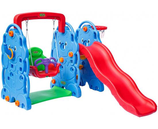 Детская горка Perfetto Sport + качели Слоник PS-030