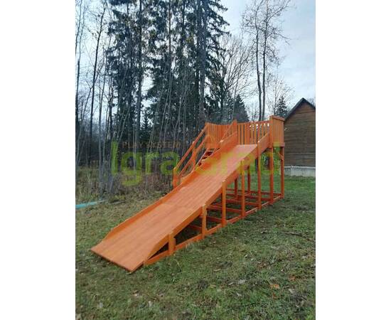 Детская деревянная зимняя горка "IgraGrad Snow Fox", скат 5,9 м без окраски, Покрытие: Без покрытияДетская деревянная зимняя горка "IgraGrad Snow Fox", скат 5,9 м без окраски, Покрытие: Без покрытия[image_num]