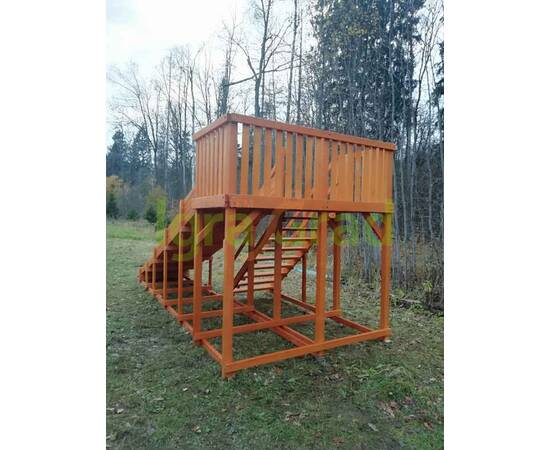 Детская деревянная зимняя горка "IgraGrad Snow Fox", скат 5,9 м без окраски, Покрытие: Без покрытияДетская деревянная зимняя горка "IgraGrad Snow Fox", скат 5,9 м без окраски, Покрытие: Без покрытия[image_num]