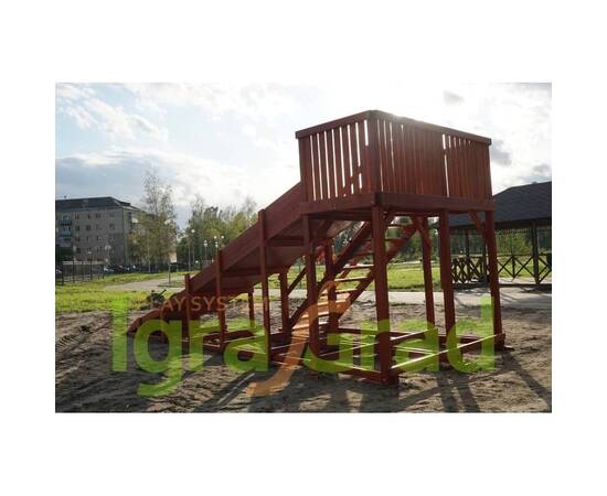 Детская деревянная зимняя горка "IgraGrad Snow Fox", скат 5,9 м без окраски, Покрытие: Без покрытияДетская деревянная зимняя горка "IgraGrad Snow Fox", скат 5,9 м без окраски, Покрытие: Без покрытия[image_num]