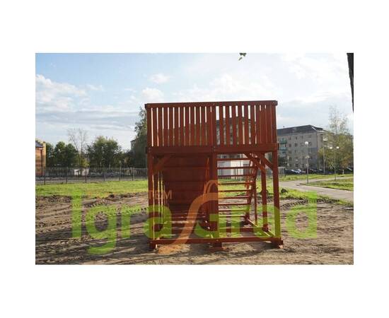 Детская деревянная зимняя горка "IgraGrad Snow Fox", скат 5,9 м без окраски, Покрытие: Без покрытияДетская деревянная зимняя горка "IgraGrad Snow Fox", скат 5,9 м без окраски, Покрытие: Без покрытия[image_num]
