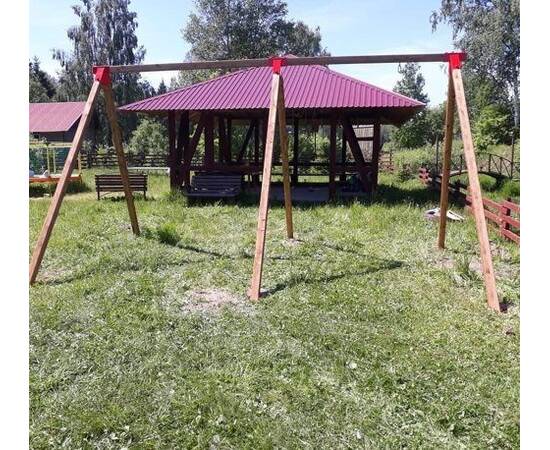 Качели гнездо ХИТ деревянные двойные (100 см)Качели гнездо ХИТ деревянные двойные (100 см)[image_num]
