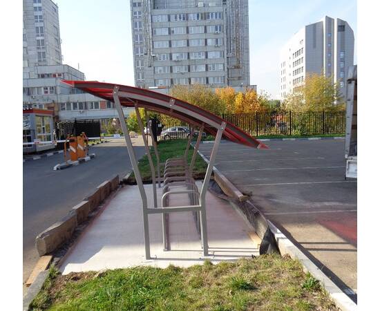 Крытая велопарковка с навесом Ахиллес (AXE) VP7TКрытая велопарковка с навесом Ахиллес (AXE) VP7T[image_num]