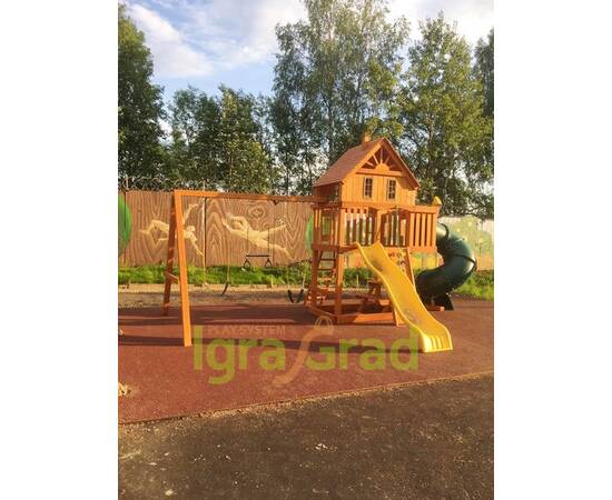 Детская площадка IgraGrad Шато с трубой (Домик)Детская площадка IgraGrad Шато с трубой (Домик)[image_num]