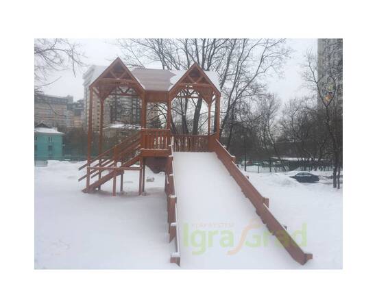 Зимняя горка IgraGrad Snow Fox Макси, скат 10 мЗимняя горка IgraGrad Snow Fox Макси, скат 10 м[image_num]