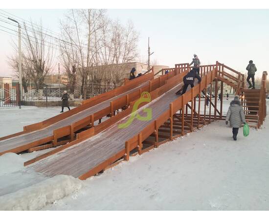 Зимняя горка "IgraGrad Snow Fox", 4 ската, Покрытие: Пропитка с антисептиком на водной основе ФортеколорЗимняя горка "IgraGrad Snow Fox", 4 ската, Покрытие: Пропитка с антисептиком на водной основе Фортеколор[image_num]