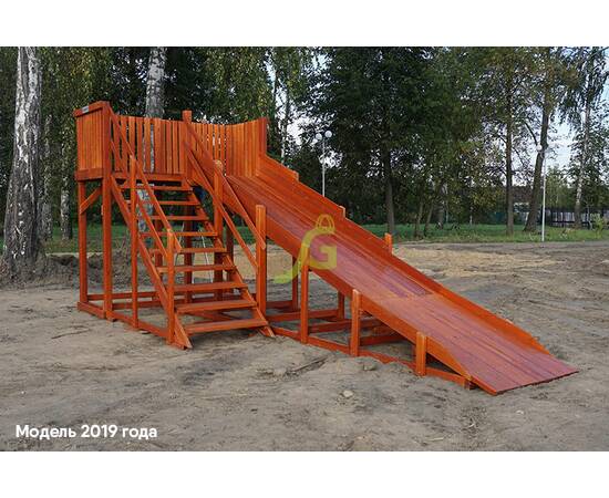 Детская деревянная зимняя горка "IgraGrad Snow Fox", скат 5,9 м без окраски, Покрытие: Без покрытияДетская деревянная зимняя горка "IgraGrad Snow Fox", скат 5,9 м без окраски, Покрытие: Без покрытия[image_num]