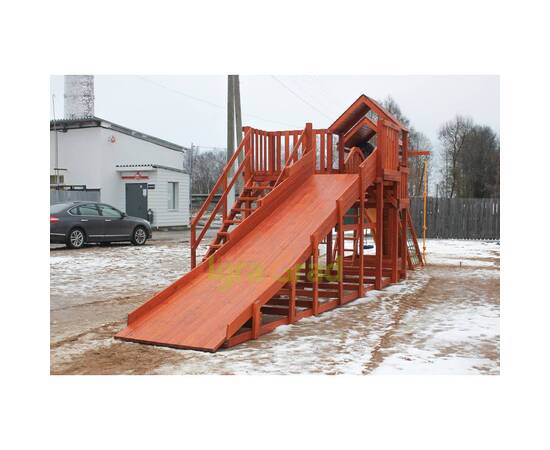 Детская деревянная зимняя горка "IgraGrad Snow Fox 5,9 м + "Панда Фани Gride"Детская деревянная зимняя горка "IgraGrad Snow Fox 5,9 м + "Панда Фани Gride"[image_num]