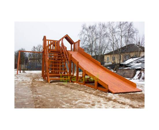 Детская деревянная зимняя горка "IgraGrad Snow Fox 5,9 м + "Панда Фани Gride"Детская деревянная зимняя горка "IgraGrad Snow Fox 5,9 м + "Панда Фани Gride"[image_num]