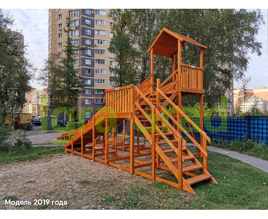 Зимняя деревянная горка "IgraGrad Snow Fox 12 м" с двумя скатами, без окраски, Покрытие: Без покрытияЗимняя деревянная горка "IgraGrad Snow Fox 12 м" с двумя скатами, без окраски, Покрытие: Без покрытия[image_num]