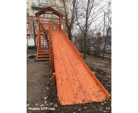 Зимняя горка "IgraGrad Snow Fox (Домик)", скат 10 м, без окраски, Покрытие: Без покрытияЗимняя горка "IgraGrad Snow Fox (Домик)", скат 10 м, без окраски, Покрытие: Без покрытия[image_num]