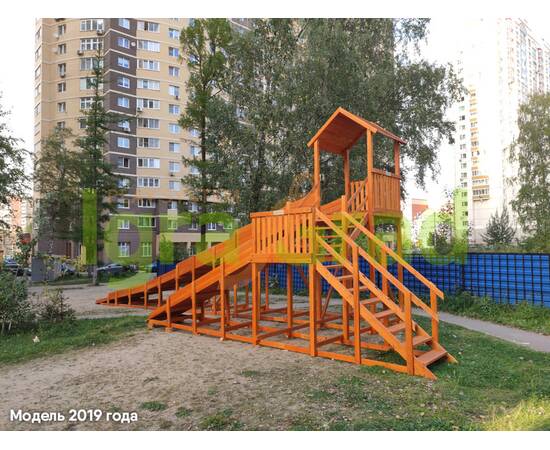 Зимняя деревянная горка "IgraGrad Snow Fox 12 м" с двумя скатами, без окраски, Покрытие: Без покрытияЗимняя деревянная горка "IgraGrad Snow Fox 12 м" с двумя скатами, без окраски, Покрытие: Без покрытия[image_num]