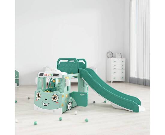 Горка + игровая зона "Автомобиль" PS-049-М ментол, Цвет: МентолГорка + игровая зона "Автомобиль" PS-049-М ментол, Цвет: Ментол[image_num]