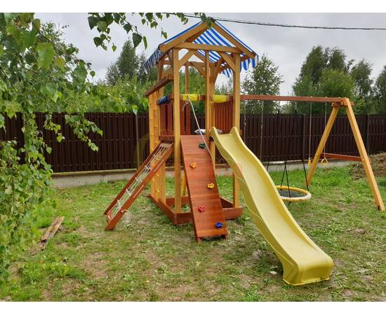 Детская деревянная игровая площадка Савушка 11Детская деревянная игровая площадка Савушка 11[image_num]
