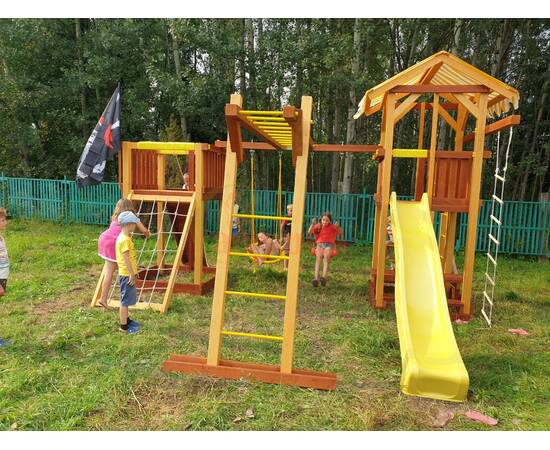 Детская деревянная игровая площадка Савушка 17Детская деревянная игровая площадка Савушка 17[image_num]