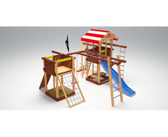 Детская деревянная игровая площадка Савушка 17Детская деревянная игровая площадка Савушка 17[image_num]