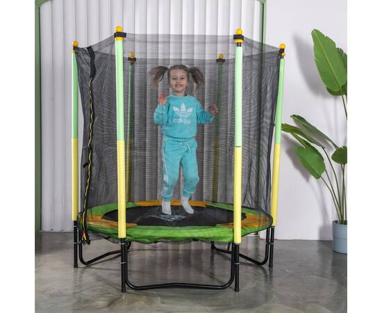Батут DFC JUMP KIDS 55" 55INCH-JD-GY, Цвет батута: Зелено-желтыйБатут DFC JUMP KIDS 55" 55INCH-JD-GY, Цвет батута: Зелено-желтый[image_num]