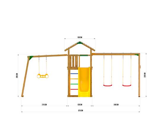 Детская игровая площадка Jungle Gym JC4 "Пилатус"Детская игровая площадка Jungle Gym JC4 "Пилатус"[image_num]