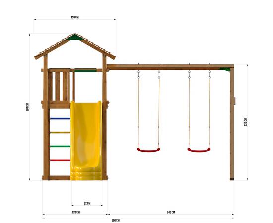 Детская игровая площадка Jungle Gym JC8 "Троодос"Детская игровая площадка Jungle Gym JC8 "Троодос"[image_num]