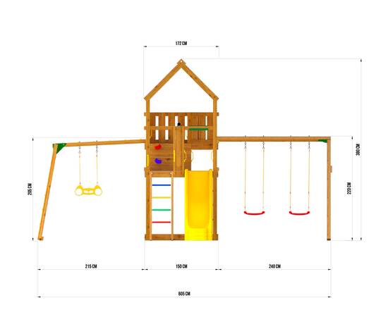 Детская игровая площадка Jungle Gym JP8 "Эльбрус"Детская игровая площадка Jungle Gym JP8 "Эльбрус"[image_num]
