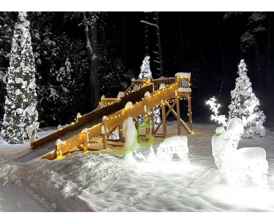 Зимняя горка "IgraGrad Snow Fox", скат 8 м, Покрытие: Пропитка с антисептиком на водной основе ФортеколорЗимняя горка "IgraGrad Snow Fox", скат 8 м, Покрытие: Пропитка с антисептиком на водной основе Фортеколор[image_num]