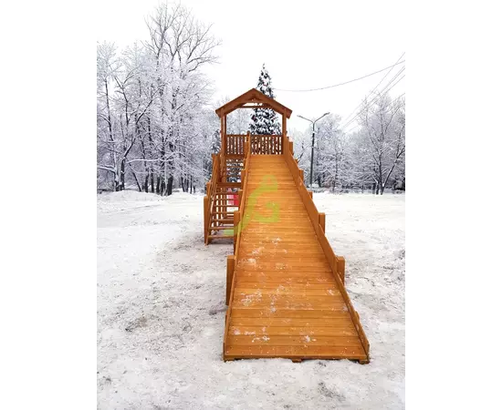 Зимняя горка "IgraGrad Snow Fox (Домик)", скат 10 м, без окраски, Покрытие: Без покрытияЗимняя горка "IgraGrad Snow Fox (Домик)", скат 10 м, без окраски, Покрытие: Без покрытия[image_num]