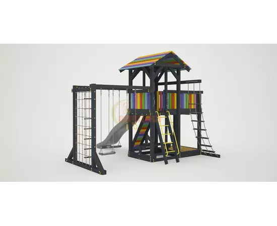 Детская площадка Савушка 3 (BLACK EDITION)Детская площадка Савушка 3 (BLACK EDITION)[image_num]