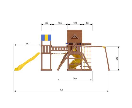 Детский игровой комплекс Fort-6Детский игровой комплекс Fort-6[image_num]