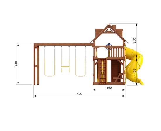 Детский игровой комплекс Fort-3Детский игровой комплекс Fort-3[image_num]