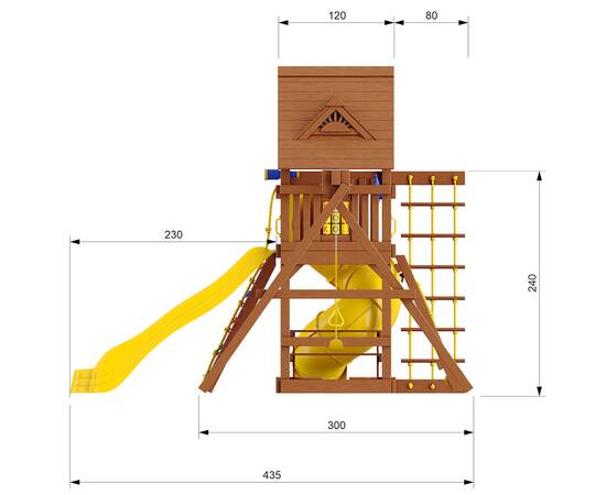 Детский игровой комплекс Fort-3Детский игровой комплекс Fort-3[image_num]