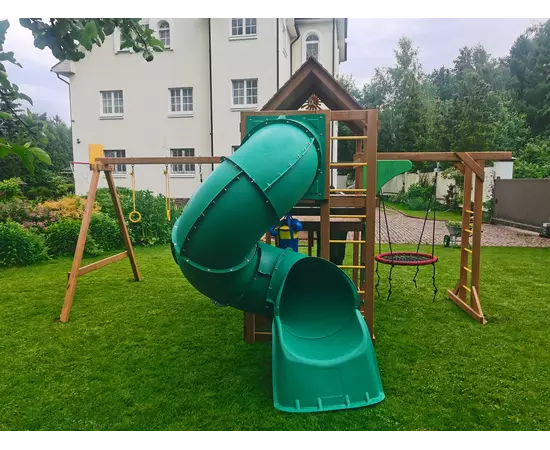 Детская площадка IgraGrad Крафт Pro 4 с трубой мод.2Детская площадка IgraGrad Крафт Pro 4 с трубой мод.2[image_num]