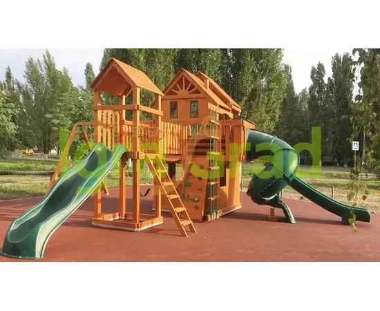 Детская площадка IgraGrad Великан 4 (Макси)Детская площадка IgraGrad Великан 4 (Макси)[image_num]