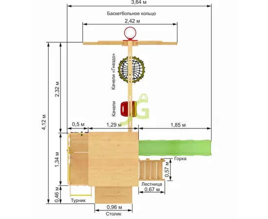 Детская площадка IgraGrad Крафт Pro 1Детская площадка IgraGrad Крафт Pro 1[image_num]