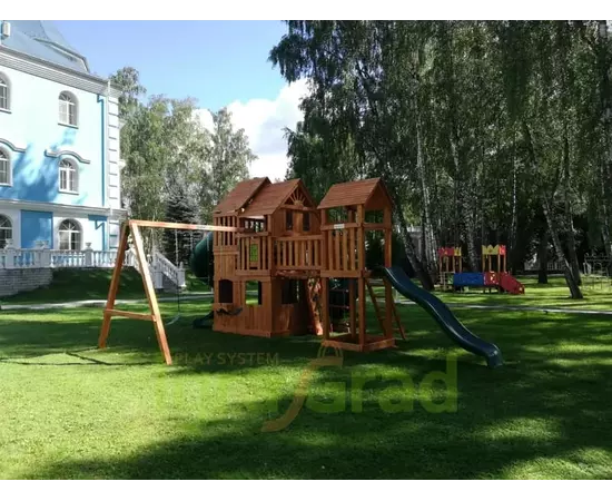 Детская площадка IgraGrad Великан 4 (Макси)Детская площадка IgraGrad Великан 4 (Макси)[image_num]