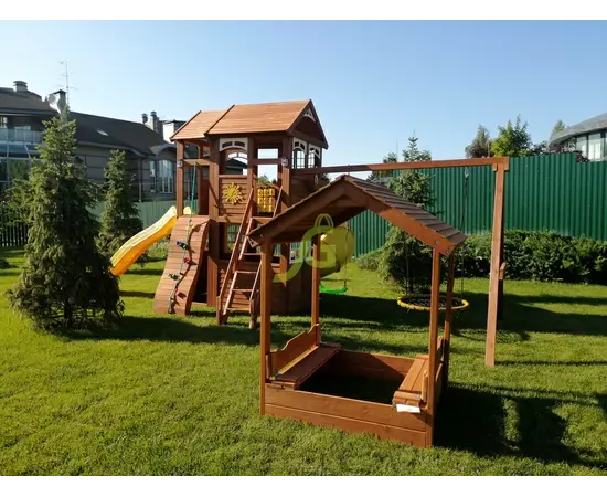 Детская площадка IgraGrad Клубный домик 2 с трубой и рукоходомДетская площадка IgraGrad Клубный домик 2 с трубой и рукоходом[image_num]
