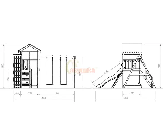 Детская площадка Савушка Мастер 5 (4 сезона)Детская площадка Савушка Мастер 5 (4 сезона)[image_num]