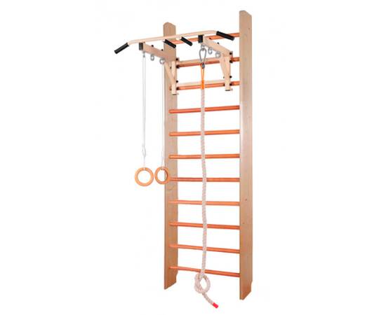 Шведская стенка деревянная Сосна Бук 260x80x14 см + ДСК - турник семейный, Ширина стенки: 80 см, Высота стенки: 260 смШведская стенка деревянная Сосна Бук 260x80x14 см + ДСК - турник семейный, Ширина стенки: 80 см, Высота стенки: 260 см[image_num]