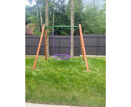 Качели садовые Гнездо ХИТ двойные 120 смКачели садовые Гнездо ХИТ двойные 120 см[image_num]