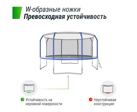 Батут UNIX Line Премиальный / Supreme Basic 14 ft (427 см) синийБатут UNIX Line Премиальный / Supreme Basic 14 ft (427 см) синий[image_num]