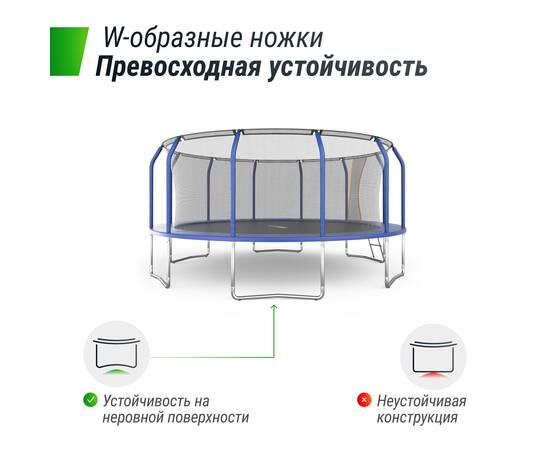 Батут UNIX Line Премиальный / Supreme Basic 16 ft (488 см) синийБатут UNIX Line Премиальный / Supreme Basic 16 ft (488 см) синий[image_num]